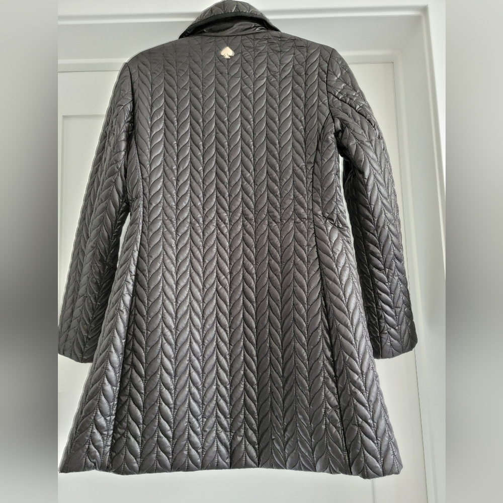 Kate Spade Black Quilted Jacket Size XS - Picture 6 of 7